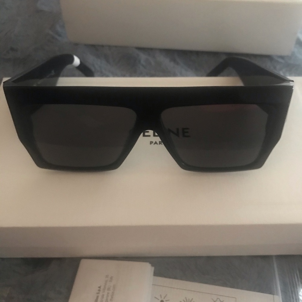 Celine sunglasses chunky rectangle
